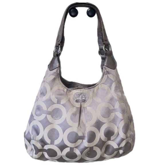 Coach Madison Maggie OpArt Silver, Gray - Picture 2 of 12